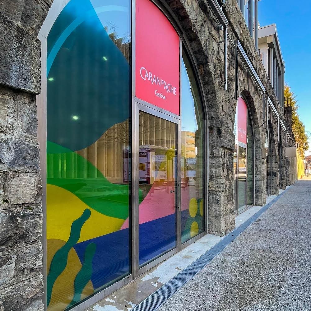 autocollant,Caran d'Ache,plateforme 10,Lausanne