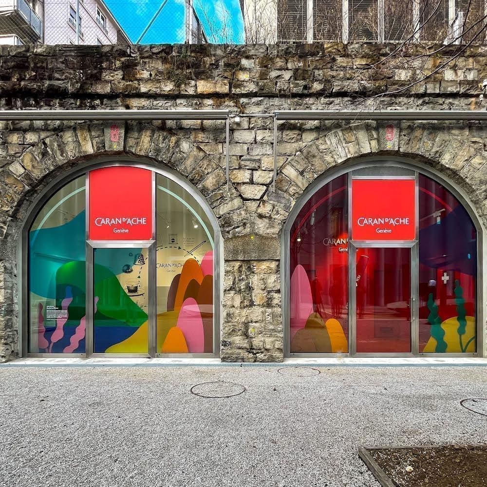 autocollant,Caran d'Ache,plateforme 10,Lausanne