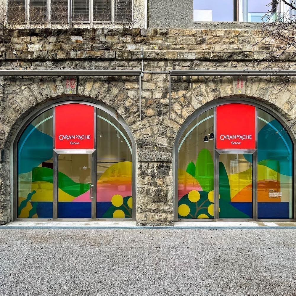 autocollant,Caran d'Ache,plateforme 10,Lausanne