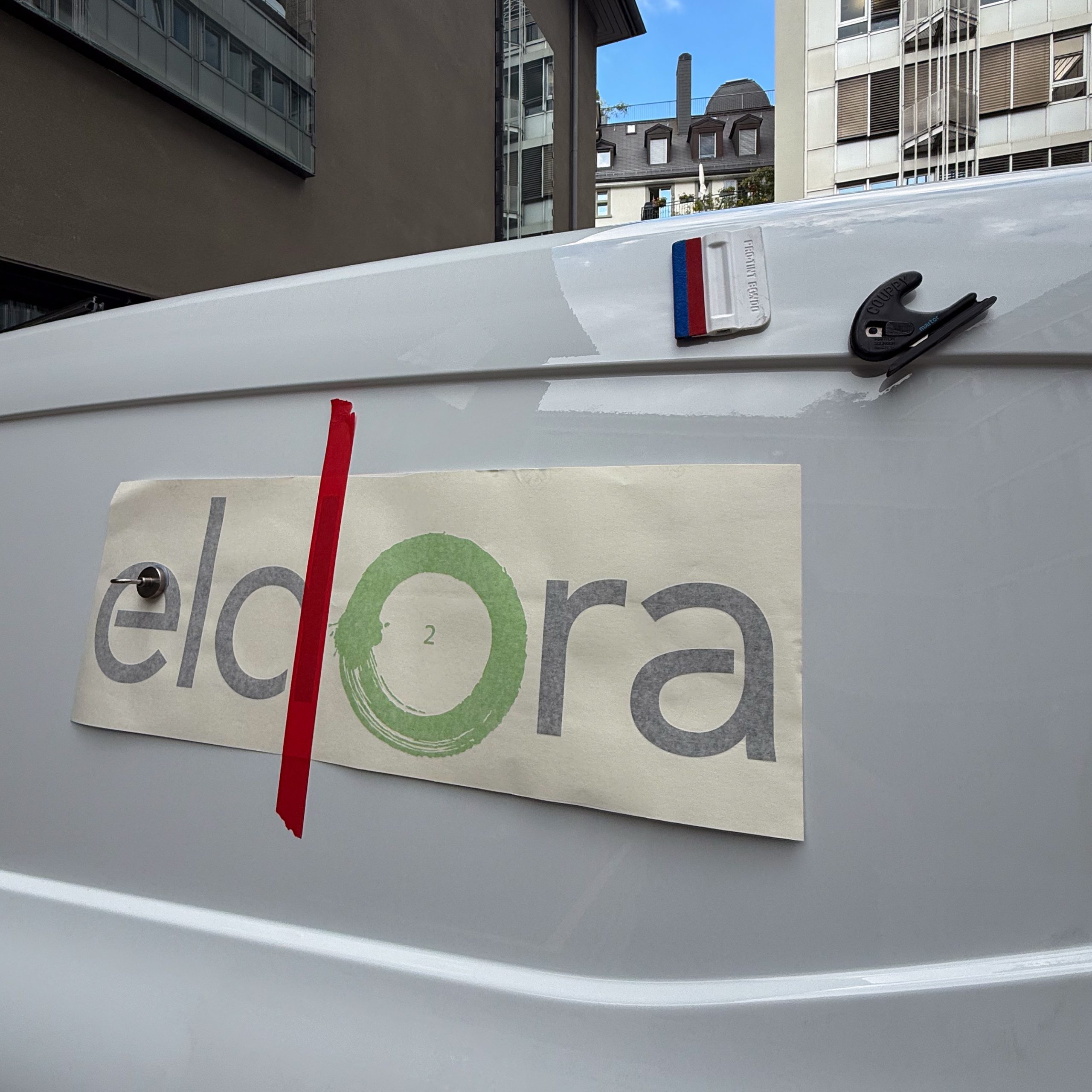 Covering Eldora,autocollant,Lausanne,découpe autocollant
