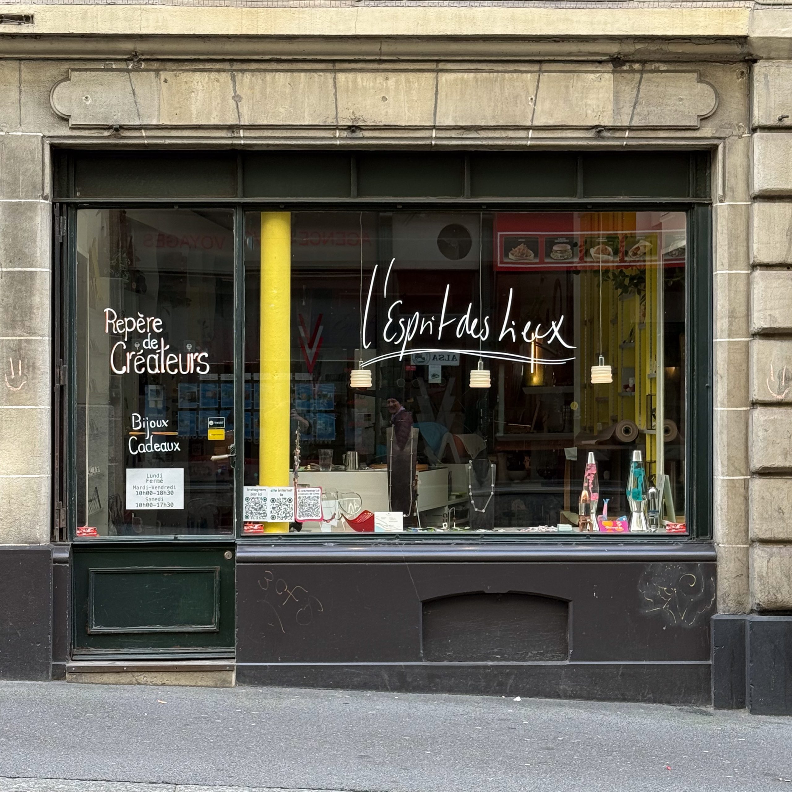 Vitrine,L'Esprit des Lieux,autocollant,bijouterie,Lausanne