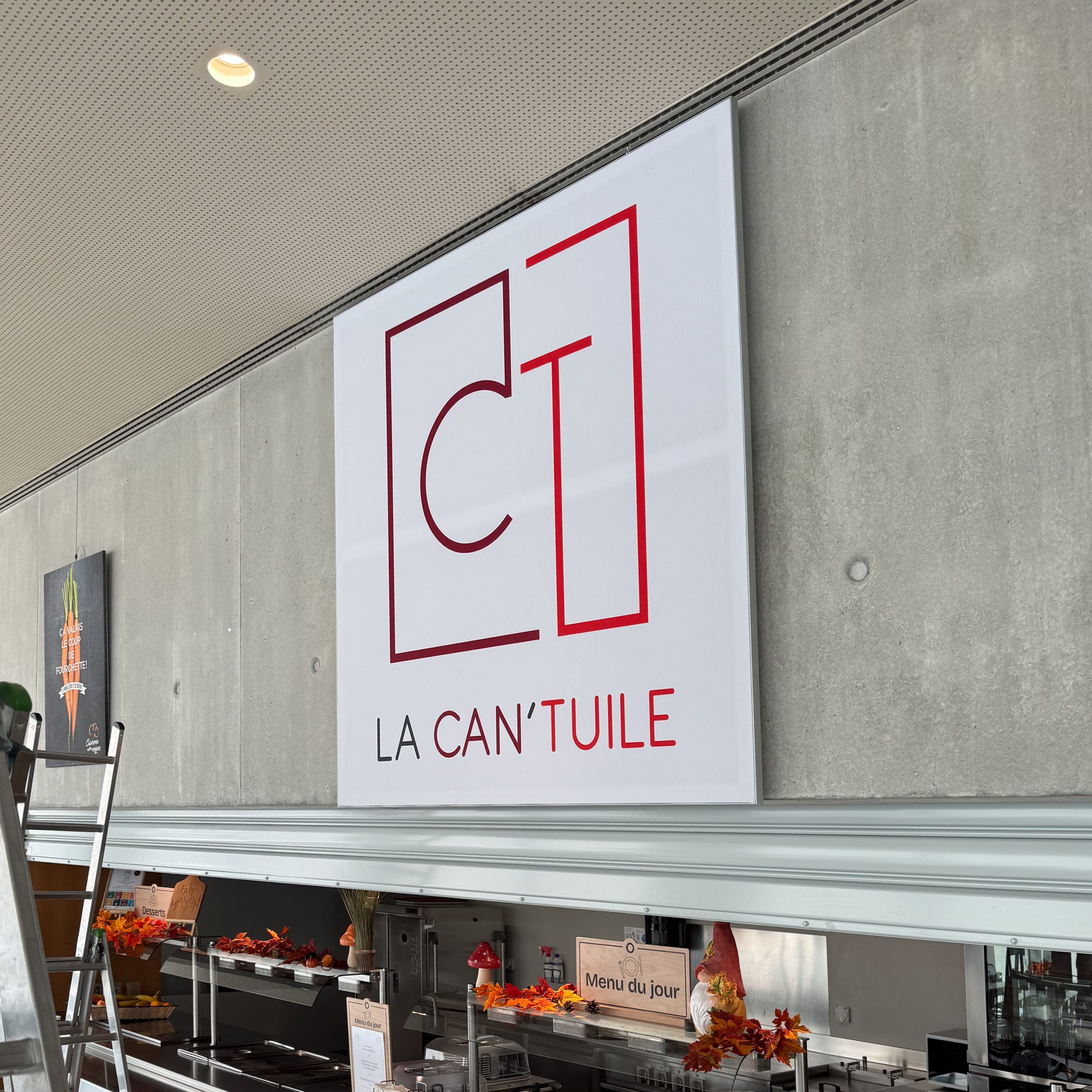 Signalétique Saint-Maurice,toile tendue,autocollant,signalétique,impressions,affichage